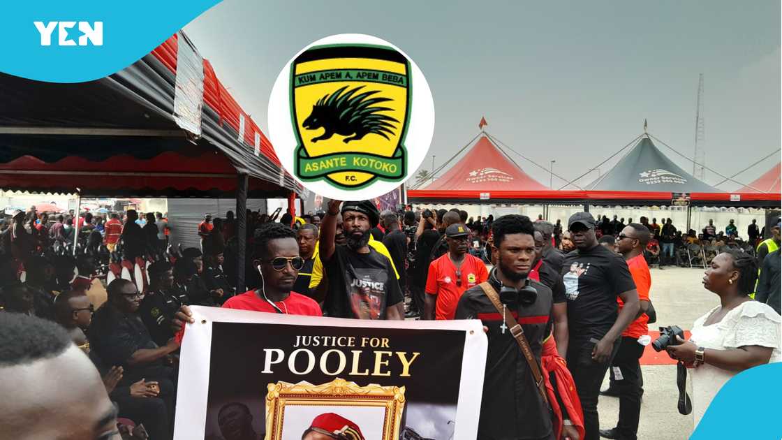 One week observation ceremony of the late Asante Kotokoko supporter Francis Yaw Frimpong aka Pooley on February 16 in Kumasi One week observation ceremony of the late Asante Kotokoko supporter Francis Yaw Frimpong aka Pooley on February 16 in Kumasi