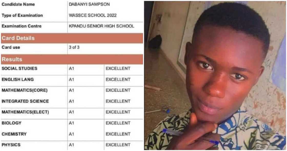 Ghanaian boy with 8As in WASSCE needs help to further his studies.