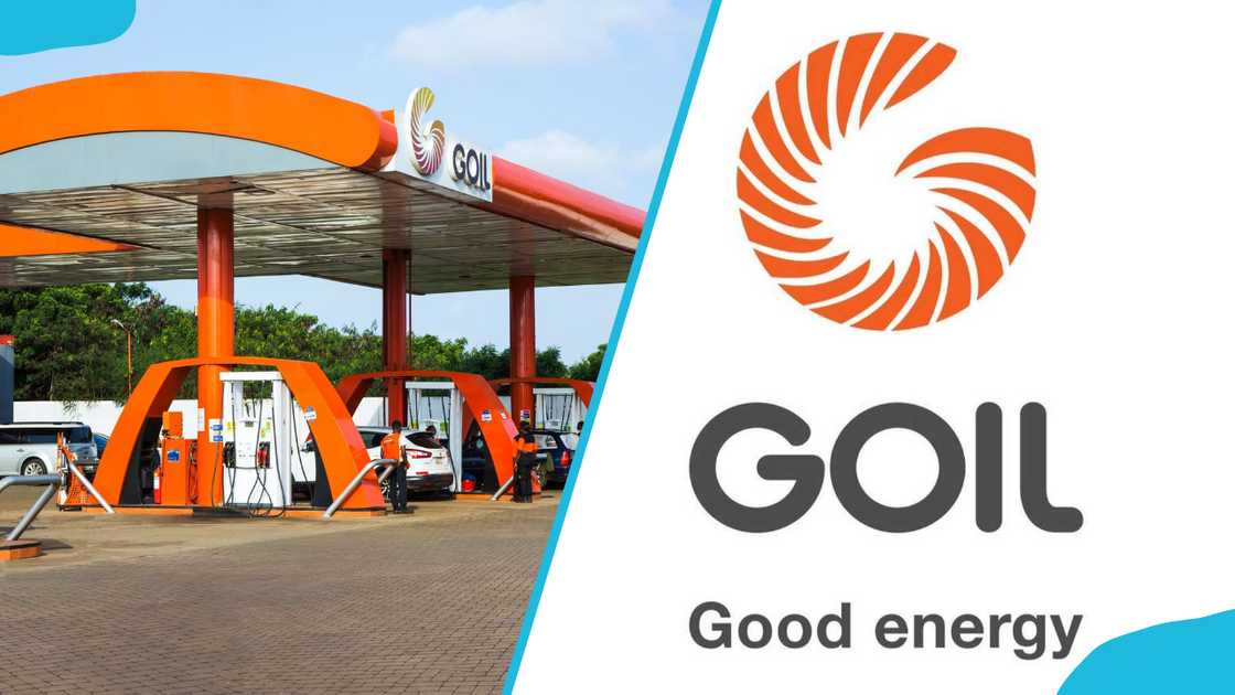 GOIL fuel station and the GOIL logo GOIL fuel station and the GOIL logo