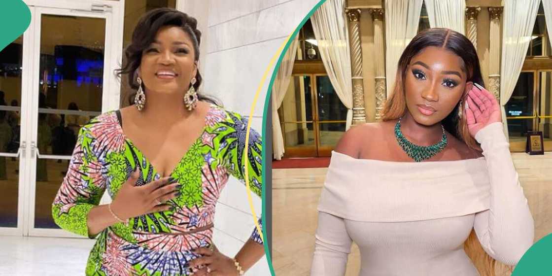 Omotola Jalade celebrates with daughter Omotola Jalade celebrates with daughter