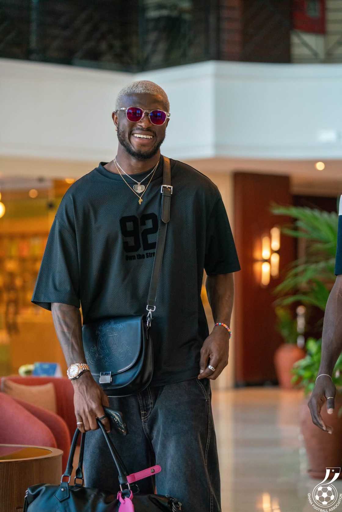 Kwasi Sibo stylish arrival in Morocco, Ghana Black Stars training camp, Real Oviedo midfielder Ghana, Kwasi Sibo fashion sense, Ghana vs Central African Republic 2026 World Cup qualifier, Otto Addo Black Stars squad, Ghana football news, Kwasi Sibo