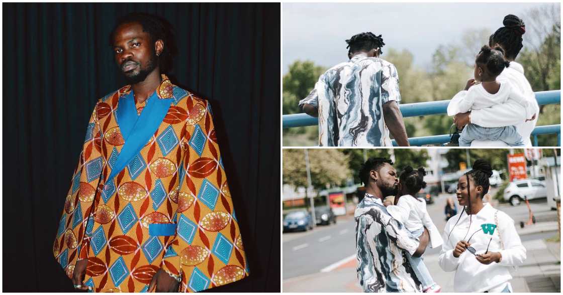 Ghanaian musician Fameye and his family Ghanaian musician Fameye and his family