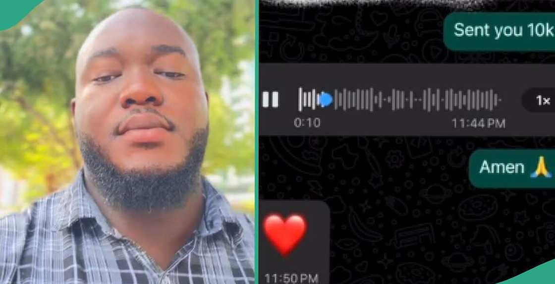 Man sends social media into frenzy over voice note lady he gave N10k sent him
