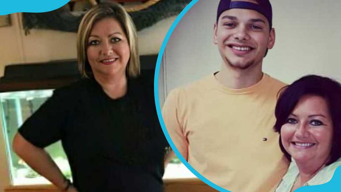 Kane Brown with his mother