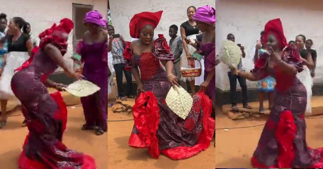 Bride with coal pot fan