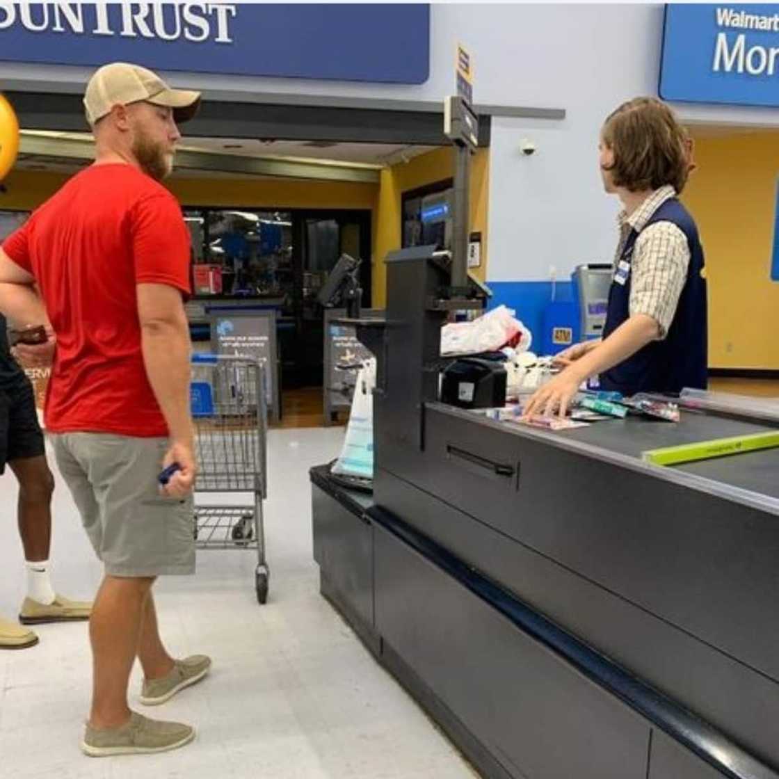 The stranger rewarded the son's hardwork. The stranger rewarded the son's hardwork.