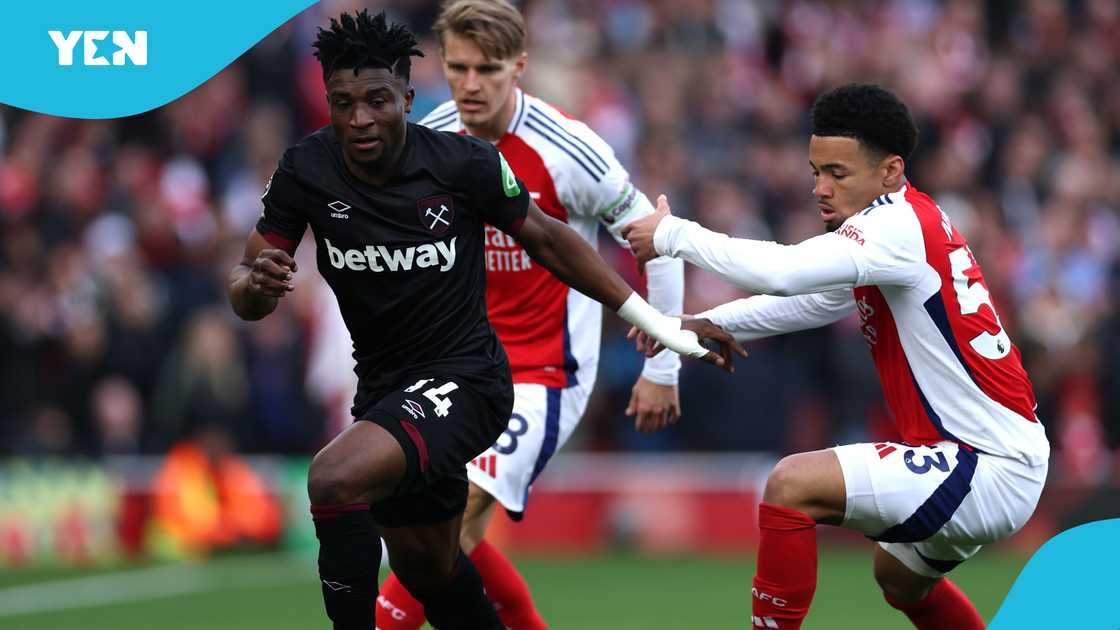 Mohammed Kudus helped West Ham United steal three points against Arsenal. Mohammed Kudus helped West Ham United steal three points against Arsenal.