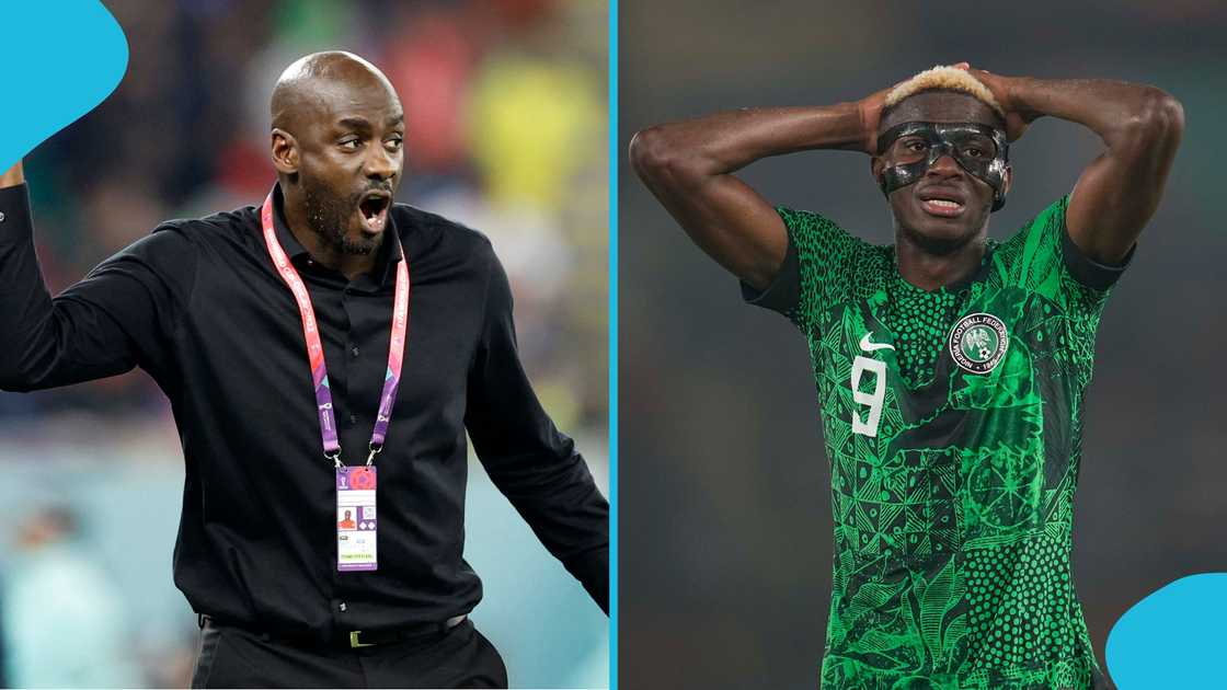 Otto Addo, Victor Osimhen, Nigeria, Super Eagles, Ghana, 2025 Unity Cup. Otto Addo, Victor Osimhen, Nigeria, Super Eagles, Ghana, 2025 Unity Cup.