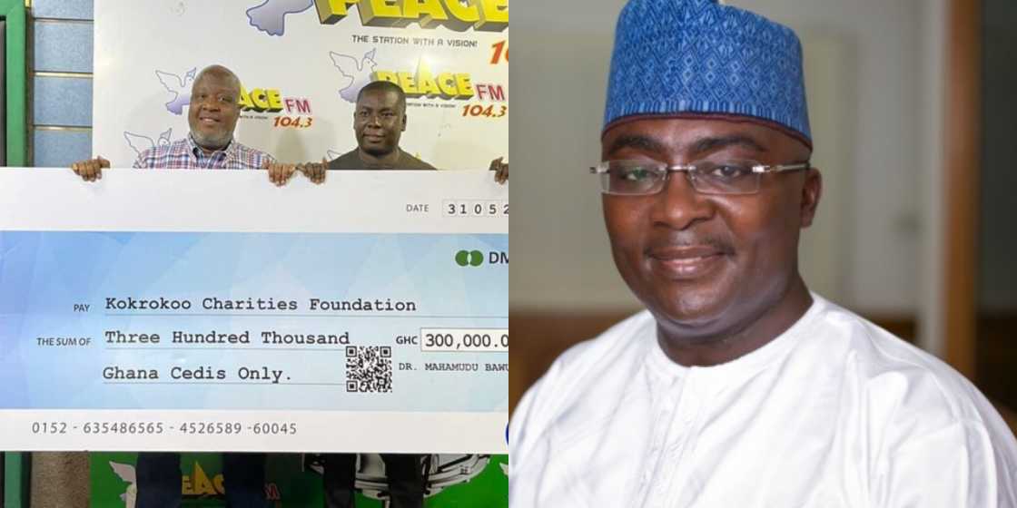 Bawumia donates GHS300,000 to Kokrokoo Charities Foundation to buy five incubators