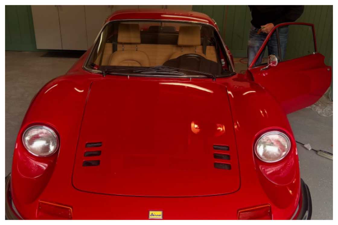 The Ferrari Dino 246 GT owned by Zoe. The Ferrari Dino 246 GT owned by Zoe.