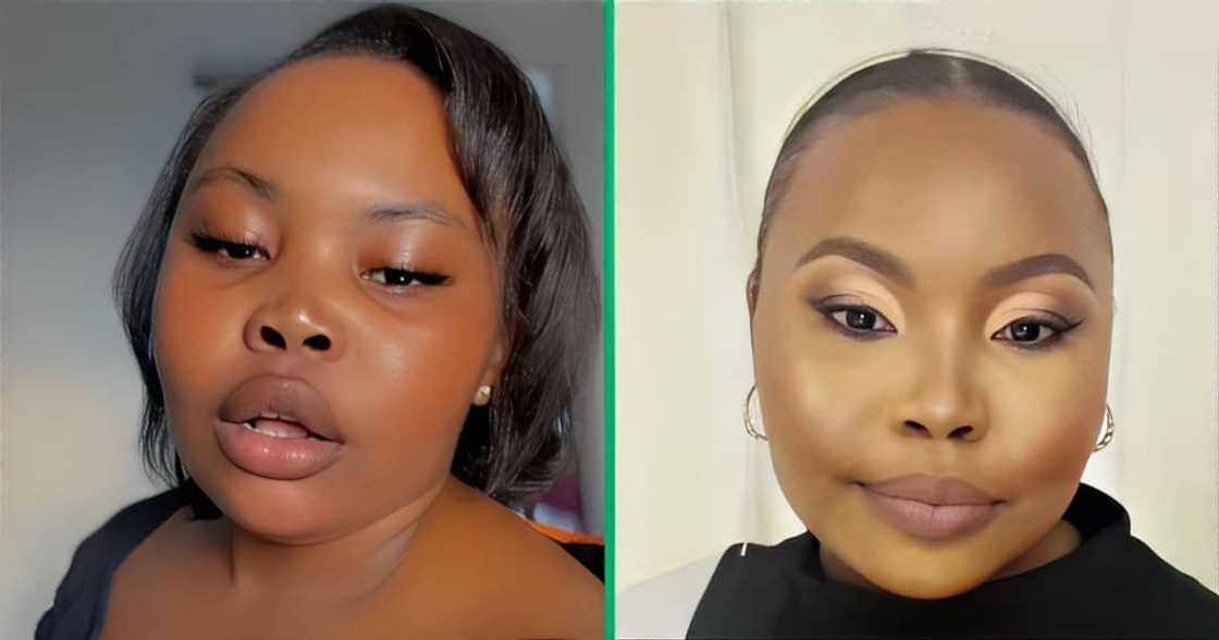 A TikTok video shows a woman pranking her mother. A TikTok video shows a woman pranking her mother.