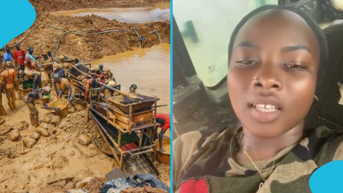 Ghanaian lady, Galamsey, critics, illegal mining, slams, money, wealth