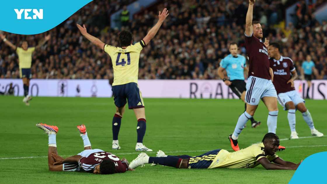 VAR, Arsenal, Aston Villa, Premier League, Arsenal penalty controversy, VAR review, Bukayo Saka, referee Jarred Gillett, Ian Maatsen, official statement, Arsenal beat Aston Villa.