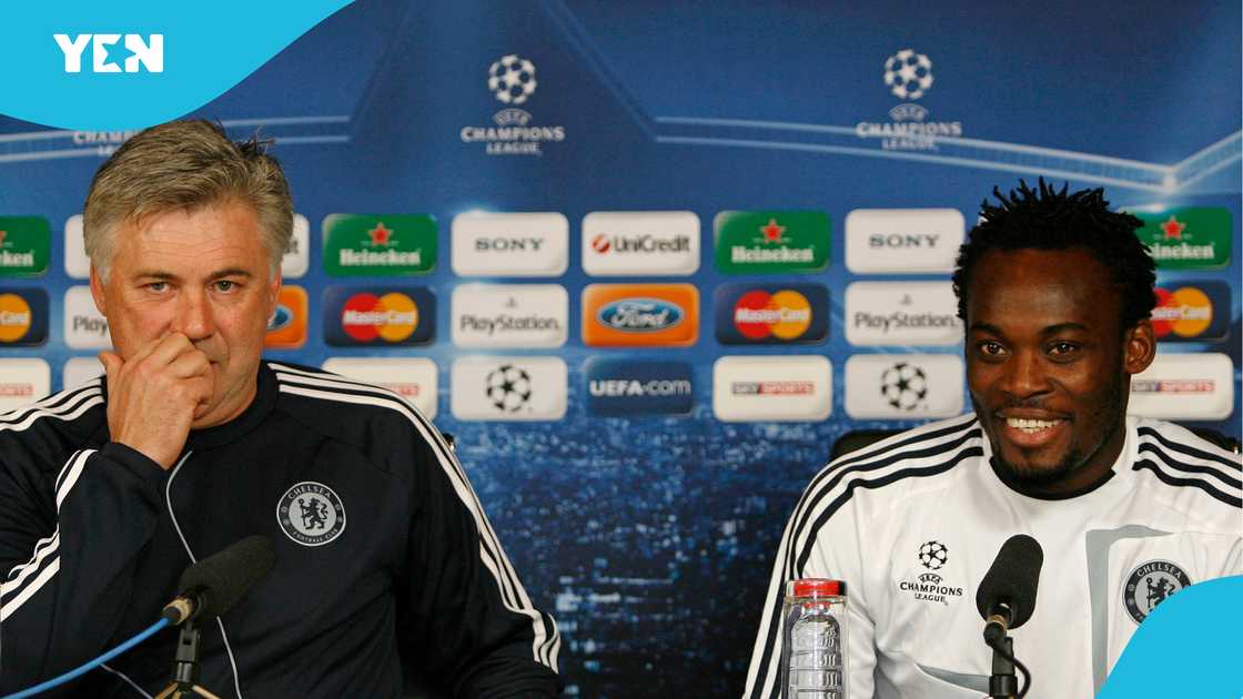 Michael Essien, Carlo Ancelotti, Ancelotti names Essien among best, Essien named in best midfielders list, Essien and Ancelotti at Chelsea, Chelsea, Premier League, Black Stars. Michael Essien, Carlo Ancelotti, Ancelotti names Essien among best, Essien named in best midfielders list, Essien and Ancelotti at Chelsea, Chelsea, Premier League, Black Stars.