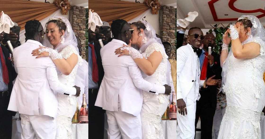 Patapaa's wife Liha Miller speaks for the first time after their plush wedding; photo drops