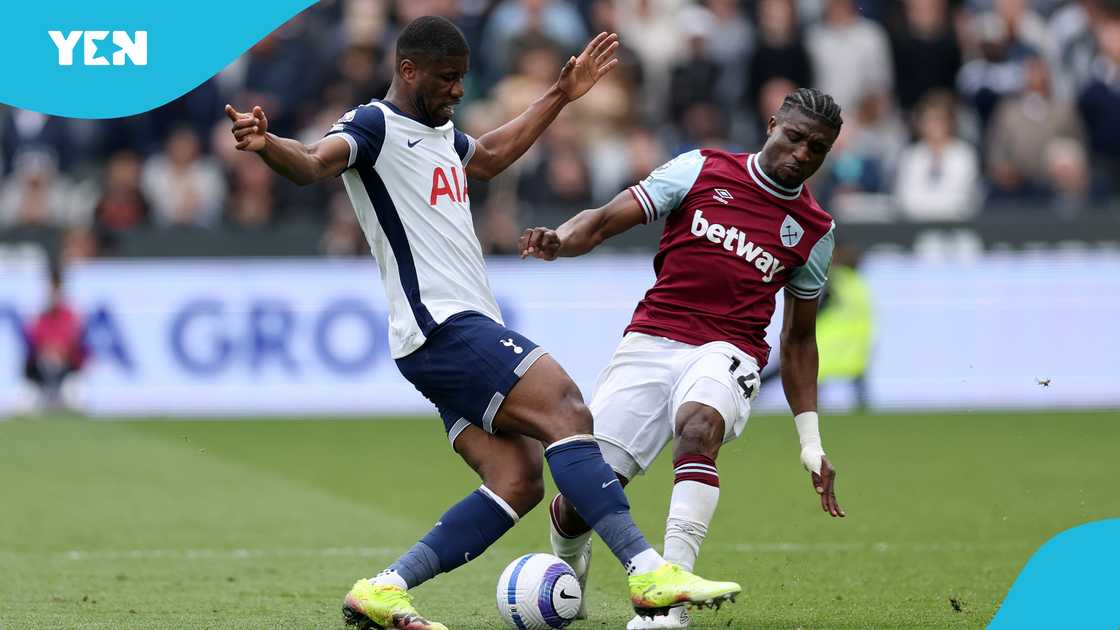 Mohammed Kudus, West Ham United, Kevin Danso, Tottenham Hotspur Mohammed Kudus, West Ham United, Kevin Danso, Tottenham Hotspur