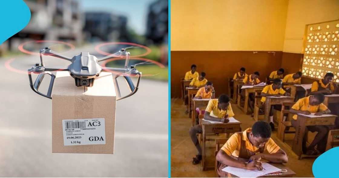 Ghana's educational system improves as drones transport BECE papers to schools (Video) Ghana's educational system improves as drones transport BECE papers to schools (Video)
