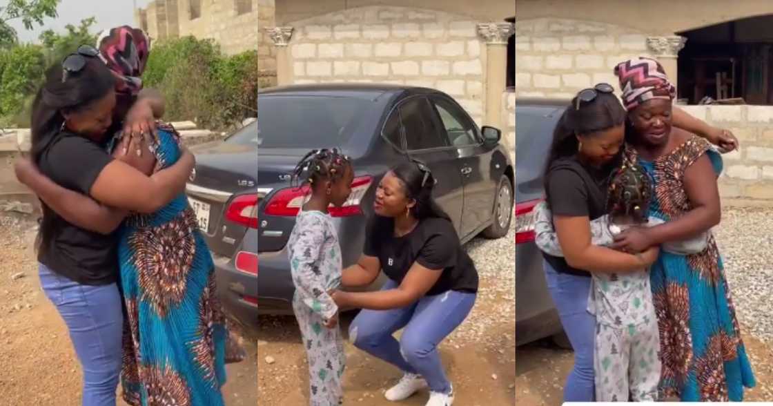 Ghanaian lady from UK with mother and daughter