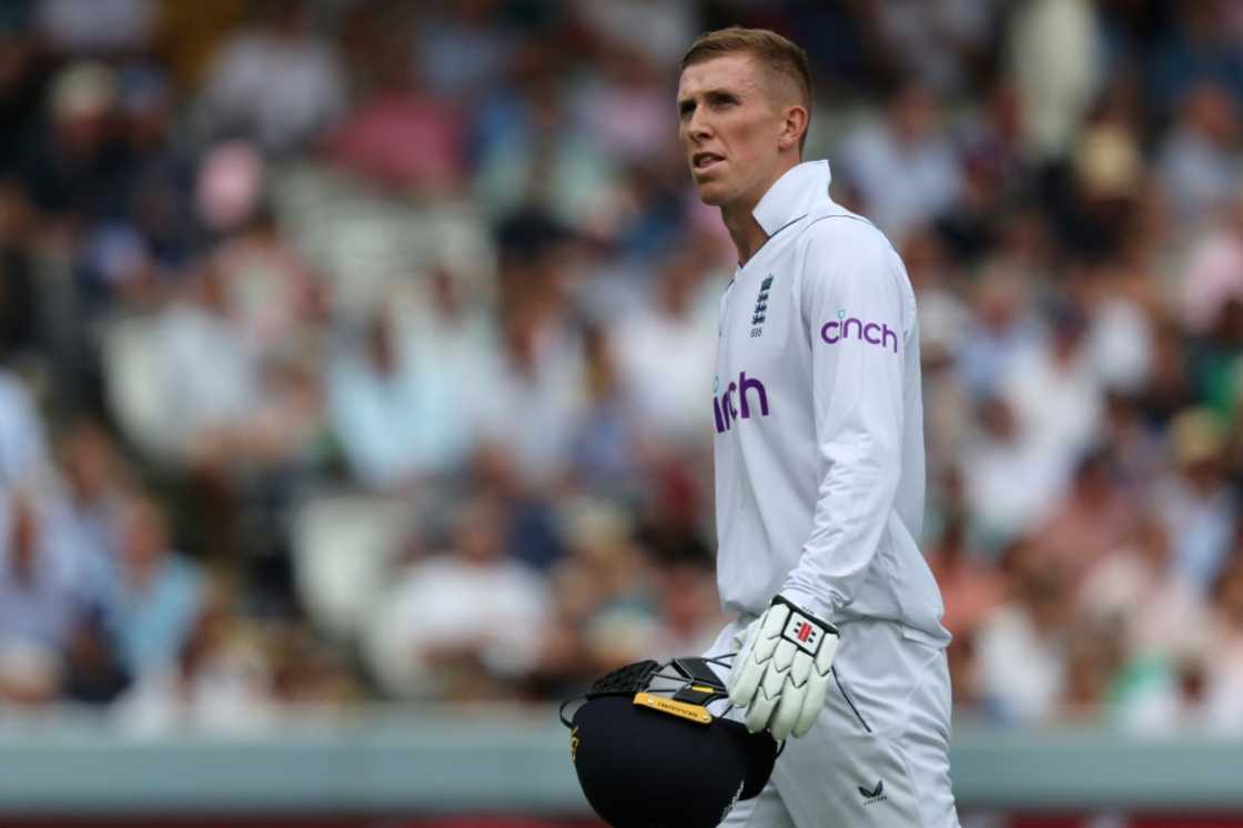 Double failure - England opener Zak Crawley was twice out cheaply at Lord's