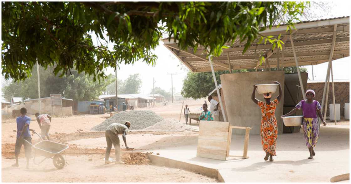 The construction of the market