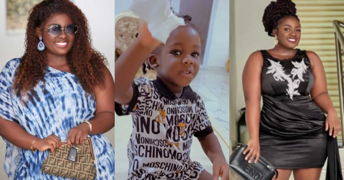 Actress Tracey Boakye's Daughter Warms Hearts with her Pronunciation of ‘Tissue’ in Video Actress Tracey Boakye's Daughter Warms Hearts with her Pronunciation of ‘Tissue’ in Video