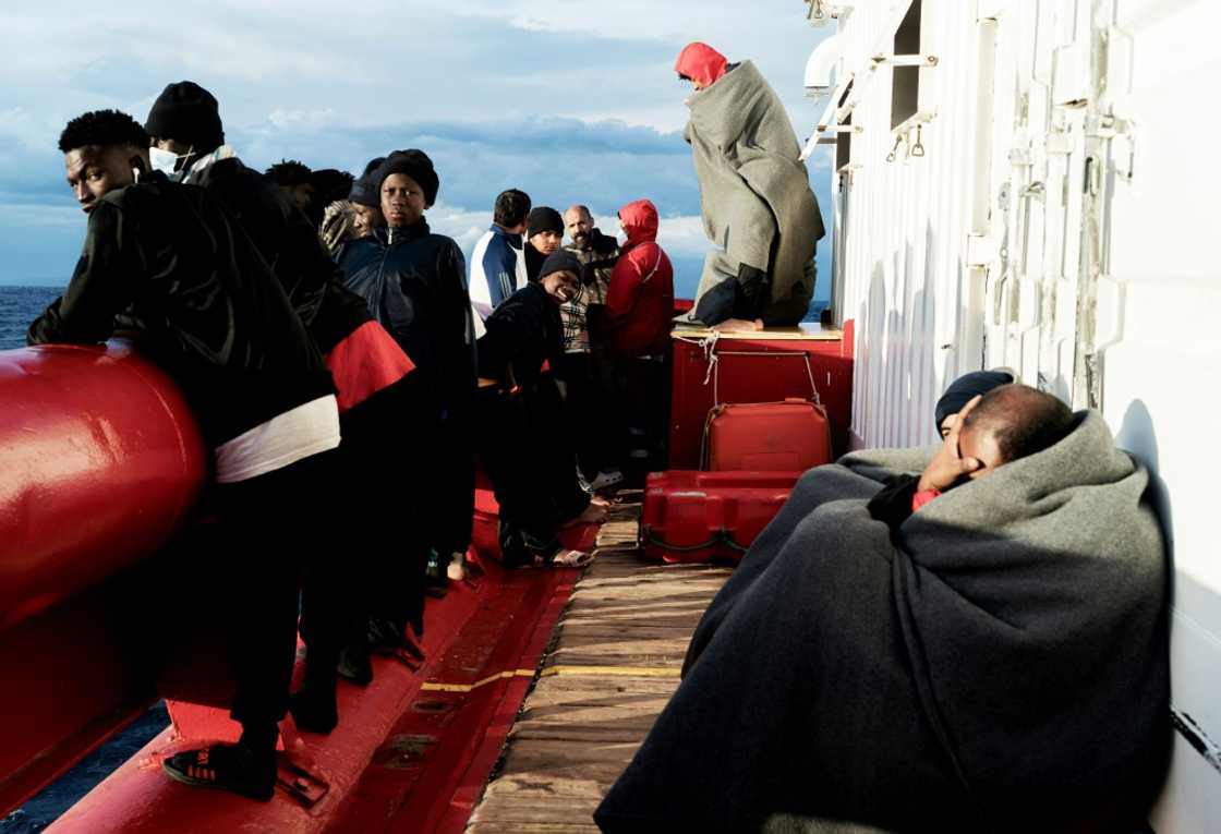 Another 250 migrants are waiting on rescue ships after being refused permission to land by Italian authorities Another 250 migrants are waiting on rescue ships after being refused permission to land by Italian authorities