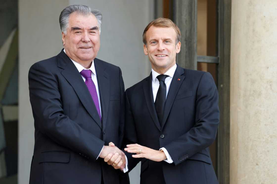 Tajik President Emomali Rahmon made an extremely rare visit to Paris last year Tajik President Emomali Rahmon made an extremely rare visit to Paris last year