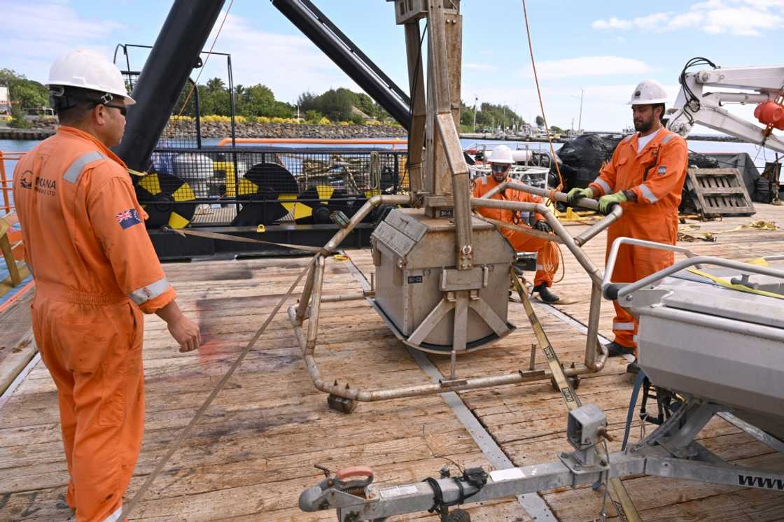 The 1,000-tonne ship MV Anuanua Moana is exploring the far-flung South Pacific for riches buried beneath the waves, spearheading efforts to dredge the tropical waters for industrial deep-sea mining The 1,000-tonne ship MV Anuanua Moana is exploring the far-flung South Pacific for riches buried beneath the waves, spearheading efforts to dredge the tropical waters for industrial deep-sea mining