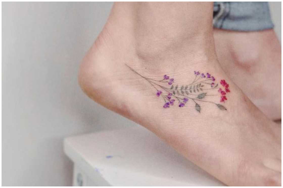 Tiny floral tattoo Tiny floral tattoo