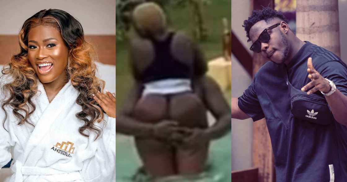 Fella Makafui: Medikal’s wife Swims Naked in Celebrating his Birthday in new Video