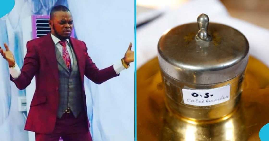 Bishop Daniel Obinim, church members, anointing oil, Ghanaian pastor, man of God. Bishop Daniel Obinim, church members, anointing oil, Ghanaian pastor, man of God.