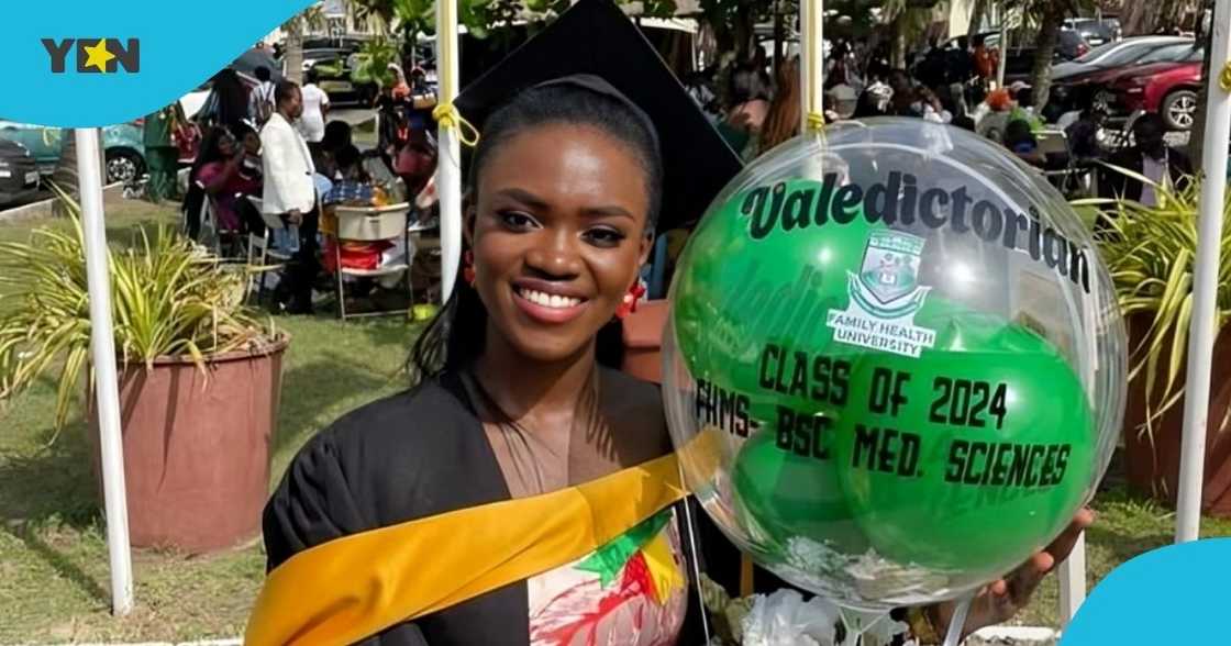 Ewurabena Yeboah, sharks quiz, graduation, valedictorian, family health university.