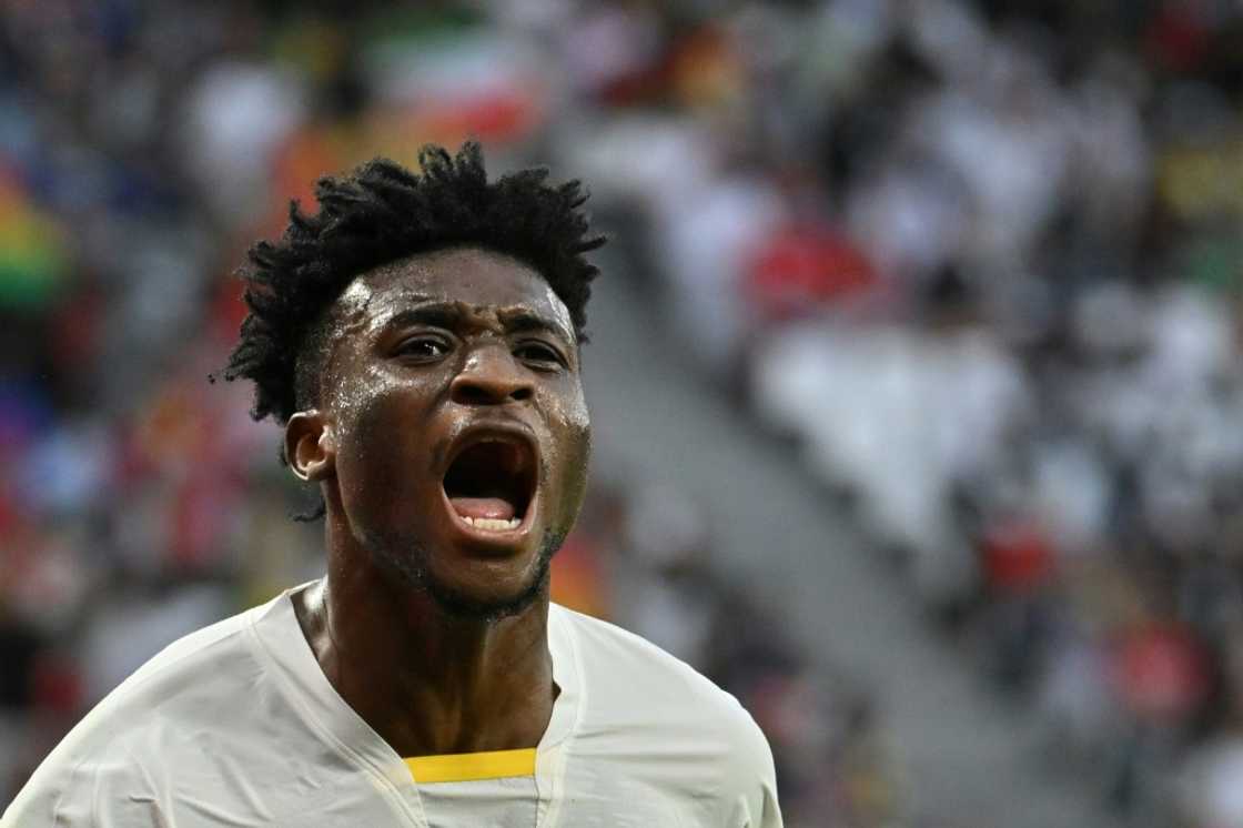 Mohammed Kudus celebrates scoring Ghana's second goal in their World Cup match against South Korea Mohammed Kudus celebrates scoring Ghana's second goal in their World Cup match against South Korea