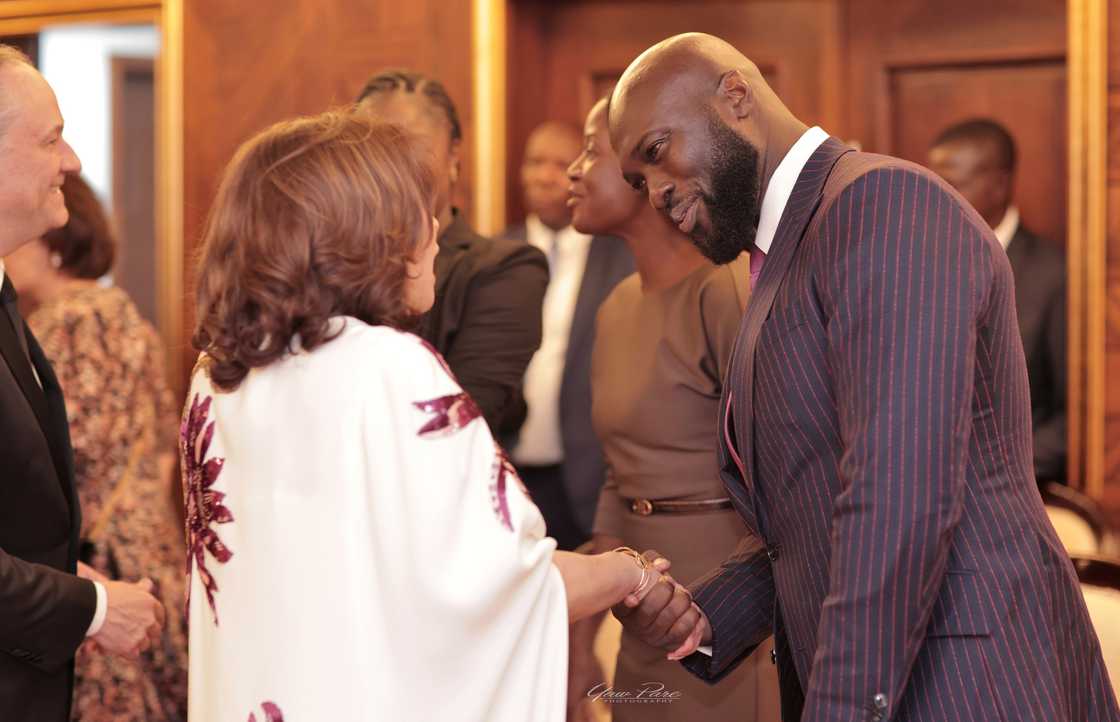 Akufo-Addo's Daughters Look Stylish In Corporate Wear As The President Introduces Them To VP Kamala Harris