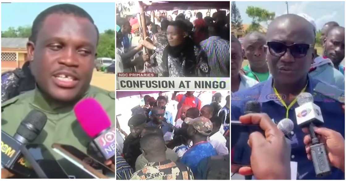 Sam George and Michael Tetteh at Ningo Prampram Sam George and Michael Tetteh at Ningo Prampram