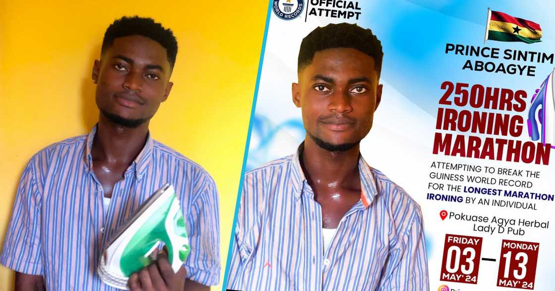 Prince Sintim Aboagye's ironing marathon Prince Sintim Aboagye's ironing marathon