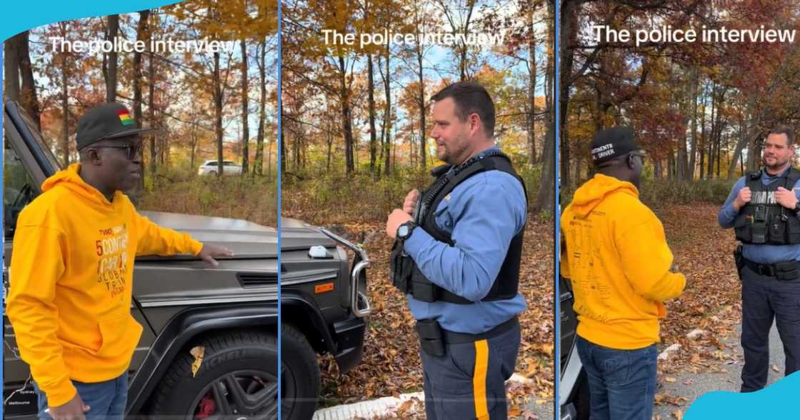 US Policeman and G-Wagon driver in pics US Policeman and G-Wagon driver in pics