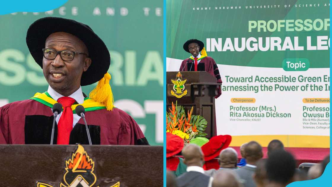 KNUST professor giving an inaugural lecture KNUST professor giving an inaugural lecture
