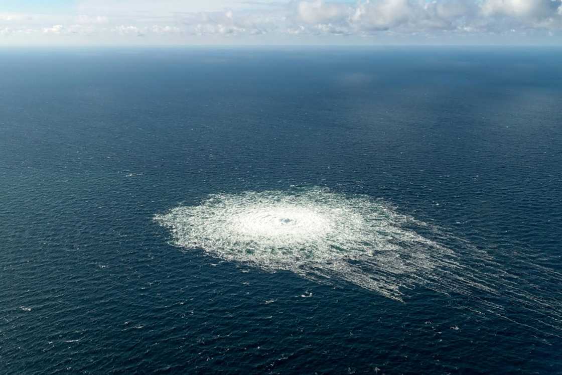 The vast leaks have caused underwater gas plumes, with significant bubbling at the surface of the sea