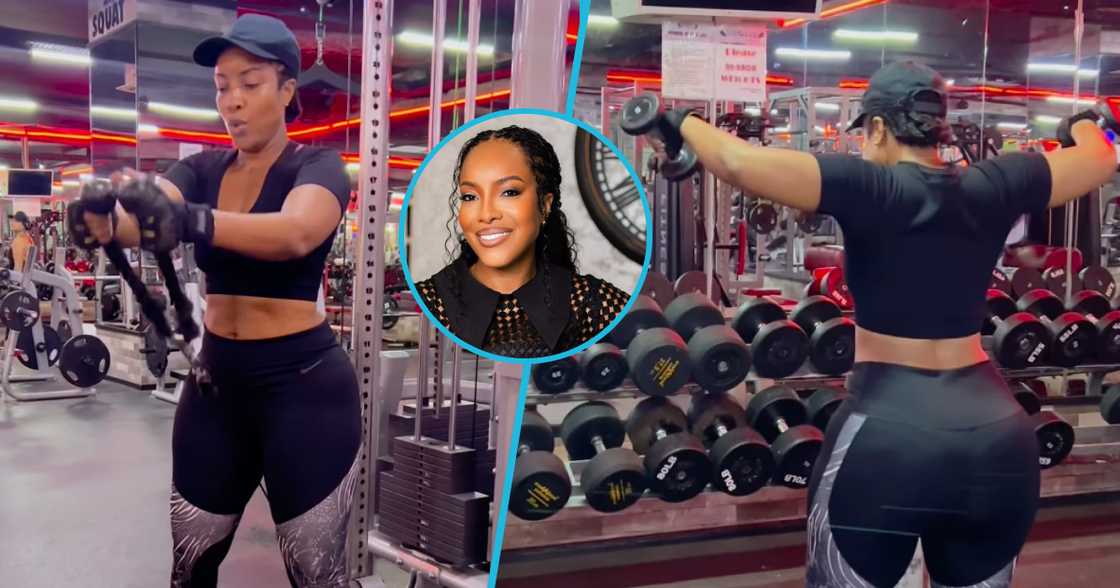 Ghanaian actress Joselyn Dumas looks beautiful without makeup. Ghanaian actress Joselyn Dumas looks beautiful without makeup.