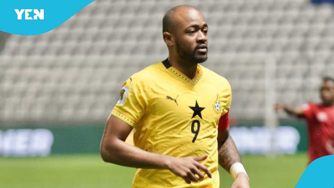 Jordan Ayew in action against Madagascar. Jordan Ayew in action against Madagascar.