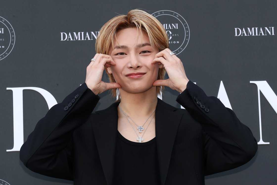 I.N of boy band Stray Kids attends the DAMIANI 100th anniversary exhibition photocall I.N of boy band Stray Kids attends the DAMIANI 100th anniversary exhibition photocall