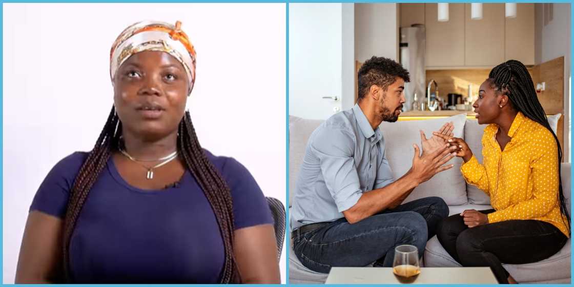 Ghanaian lady leaves boyfriend after he cheated on her. Ghanaian lady leaves boyfriend after he cheated on her.