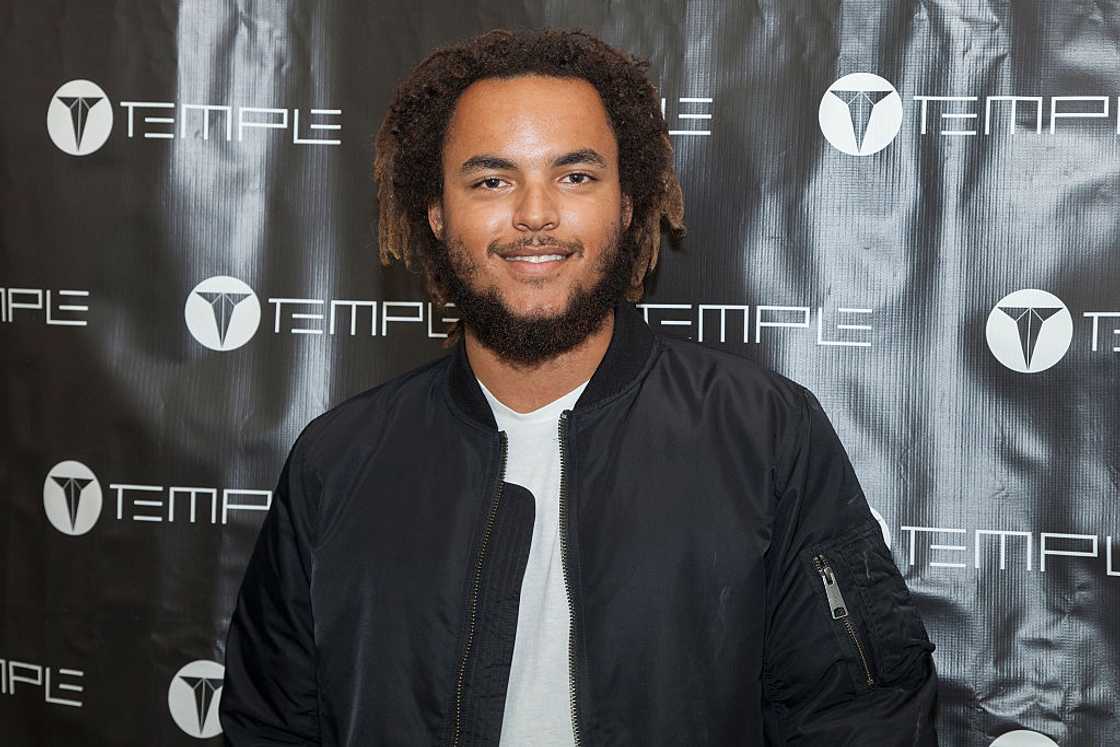 Connor Cruise n a white tee and black jacket Connor Cruise n a white tee and black jacket