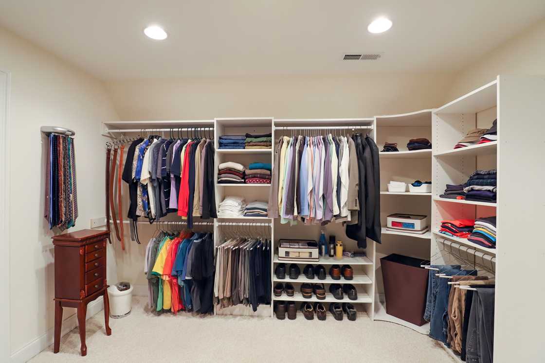 Standard closet depth