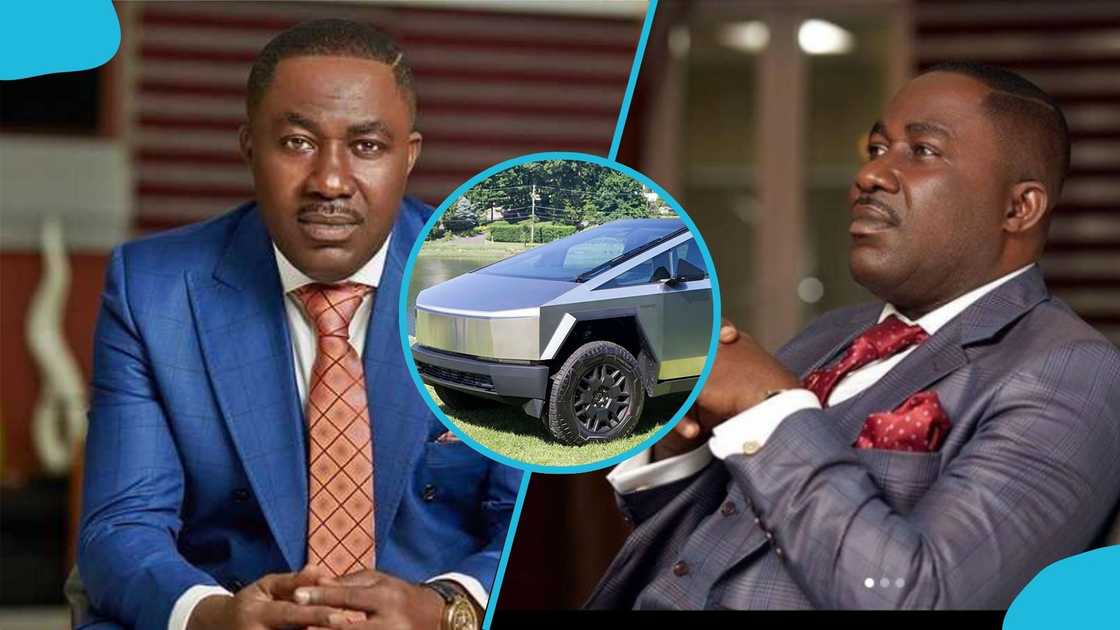 Osei Kwame Despite, flaunts, Tesla Cybertruck, Ghana, luxury vehicles, richest man in Ghana Osei Kwame Despite, flaunts, Tesla Cybertruck, Ghana, luxury vehicles, richest man in Ghana