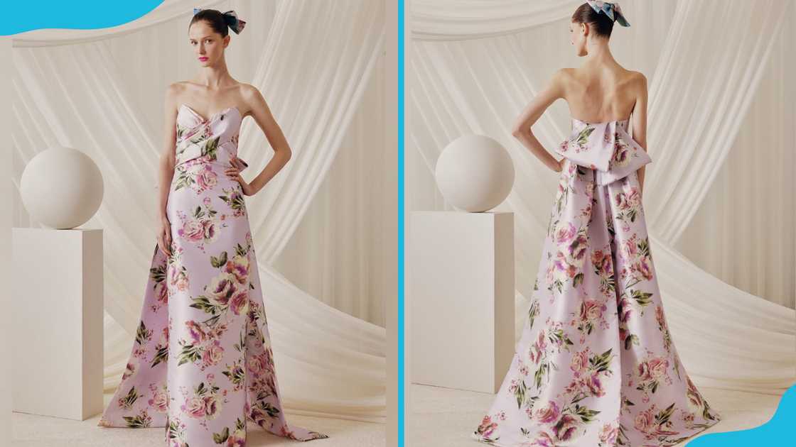 Simple floral gown