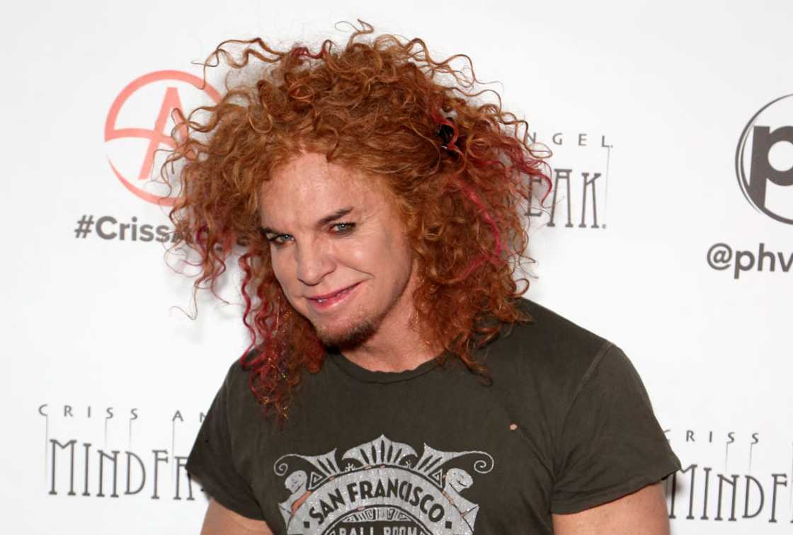 Carrot Top at the grand opening of "Criss Angel MINDFREAK" in in a black t-shirt Carrot Top at the grand opening of "Criss Angel MINDFREAK" in in a black t-shirt