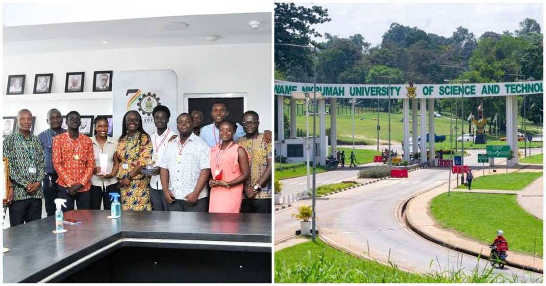 Photo of KNUST management and main entrance Photo of KNUST management and main entrance
