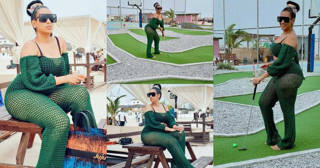 Juliet Ibrahim: Actress Goes Golfing In See-through Beachwear; Photos Stir Reactions Juliet Ibrahim: Actress Goes Golfing In See-through Beachwear; Photos Stir Reactions